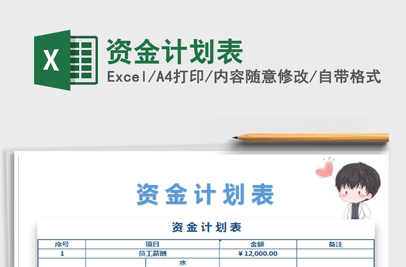 2025年资金计划表