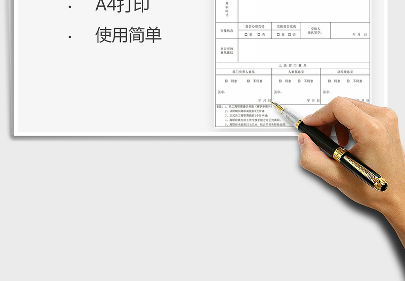 2025年离职申请书