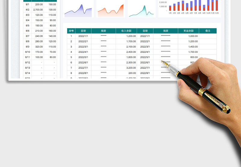 2025收入支出记账表