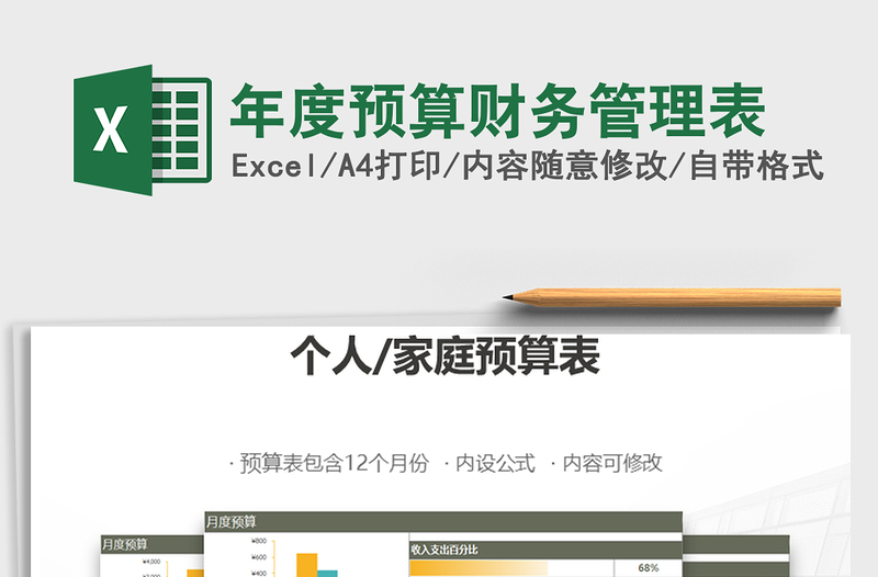 2025年年度预算财务管理表