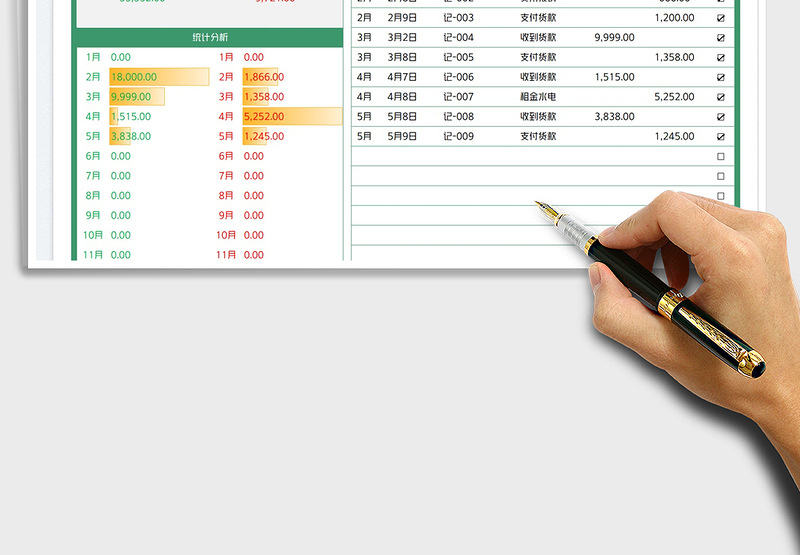 2025财务收支明细表免费下载