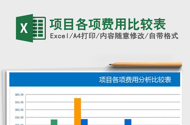 2025年项目各项费用比较表