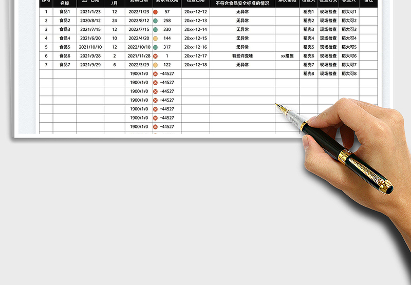 2025储存食品定期检查记录表免费下载