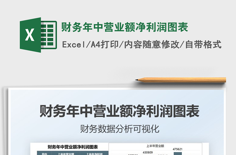 2025财务年中营业额净利润图表免费下载