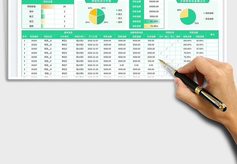 2025工程项目进度表免费下载