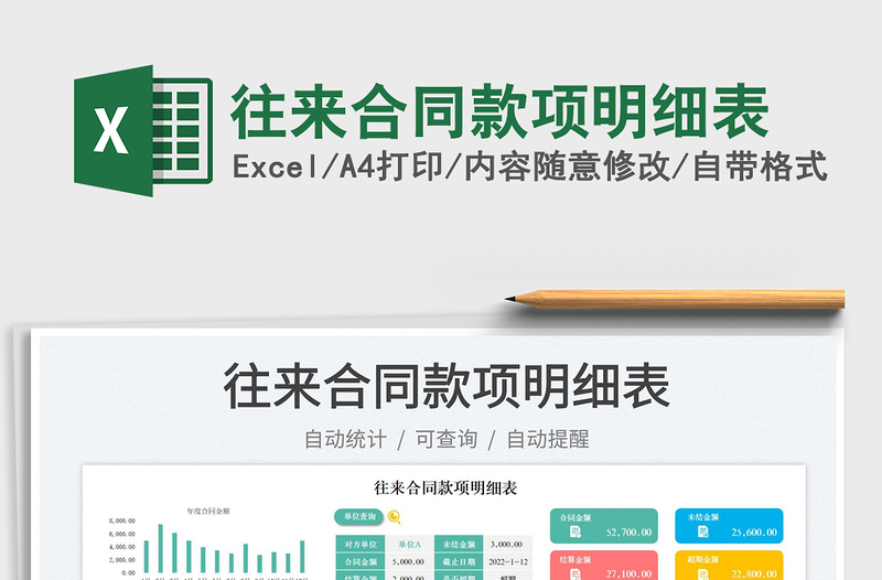 2025往来合同款项明细表