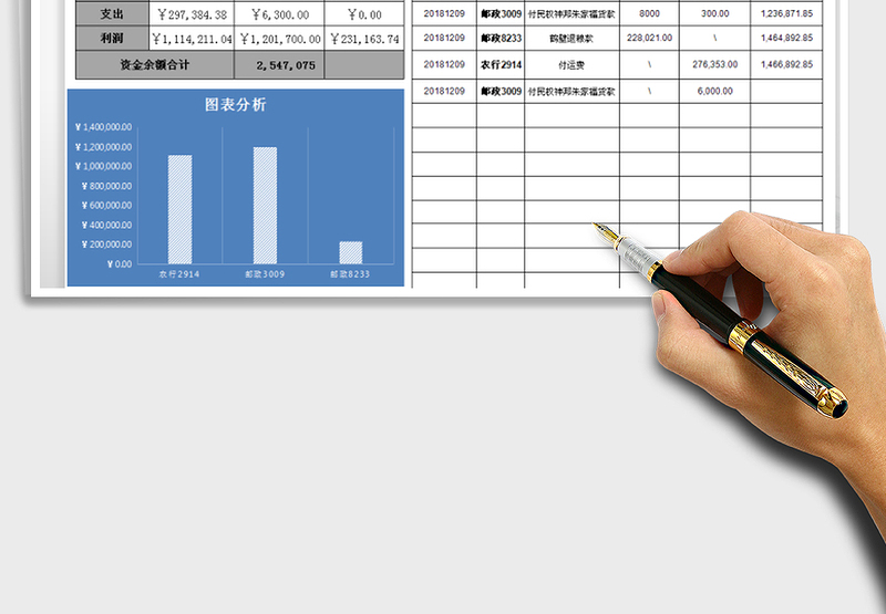 2025年出纳收支明细表（资金状况日报表）