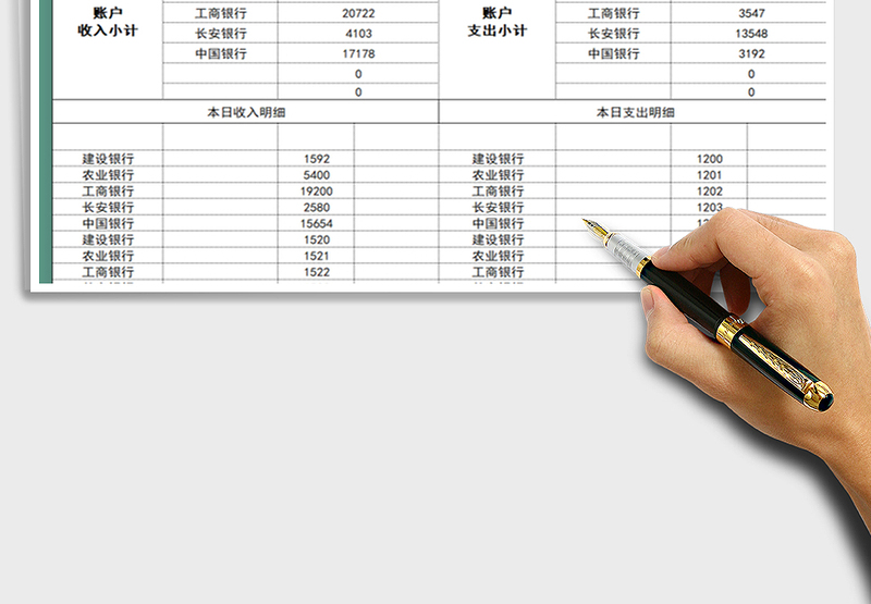 2025年资金日报表通用版