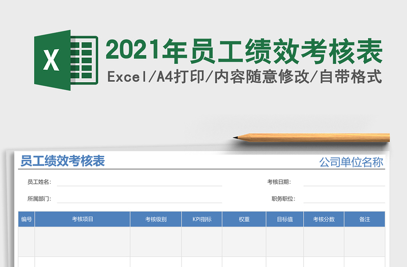 2025年员工绩效考核表