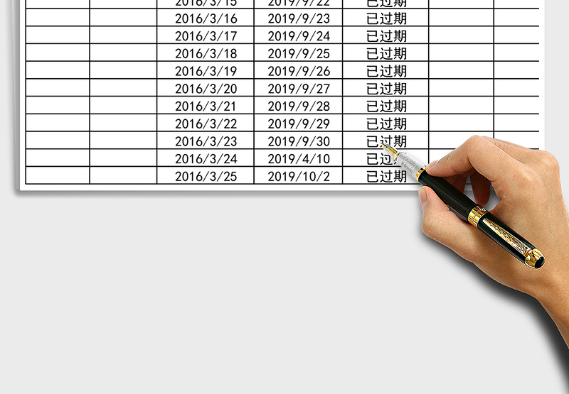 2025年员工合同到期提醒表