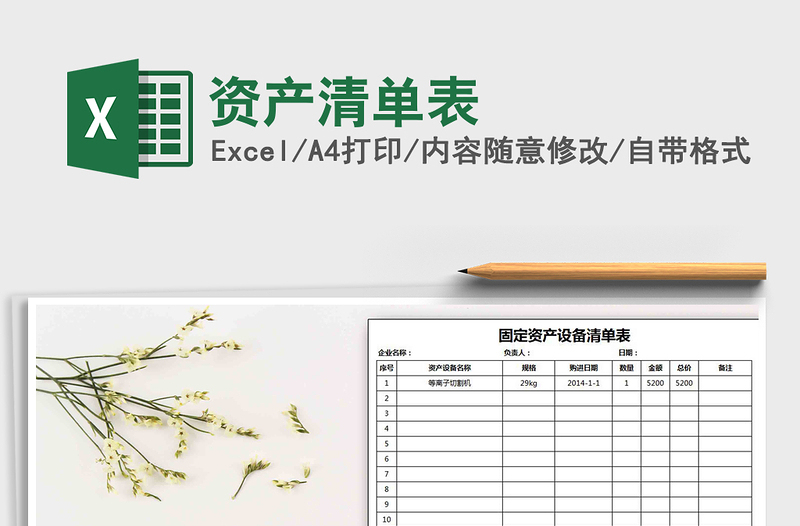 2025年资产清单表