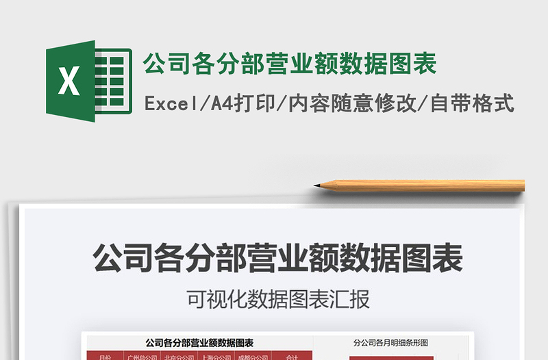 2025年公司各分部营业额数据图表