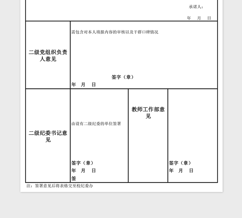 2025年大学个人党风廉政建设情况送审表