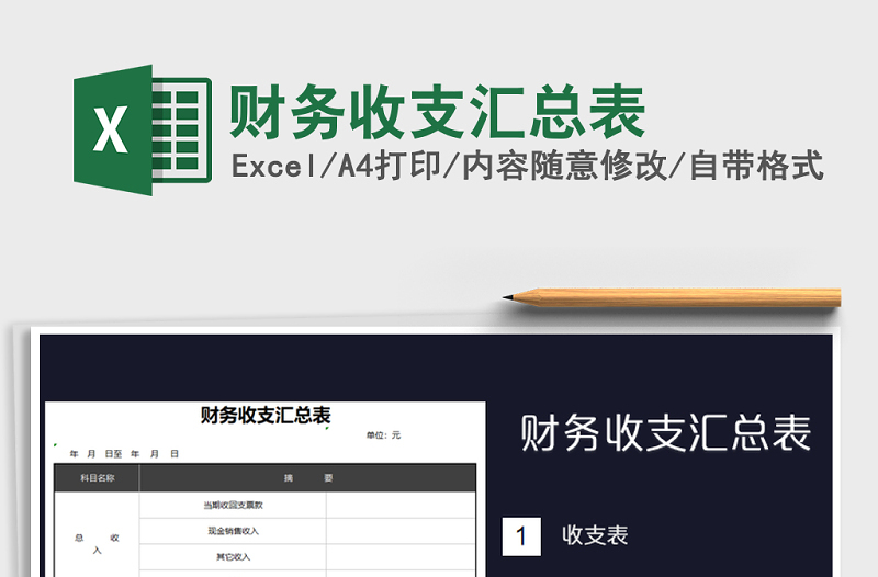 2025年财务收支汇总表