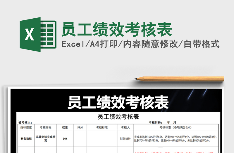 2025年员工绩效考核表