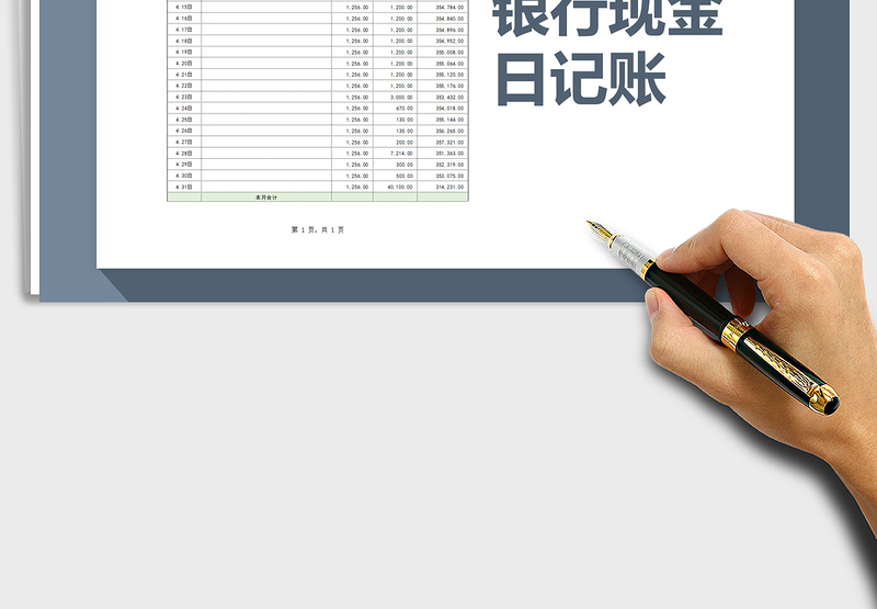 2025年银行现金日记账(自动化计算)