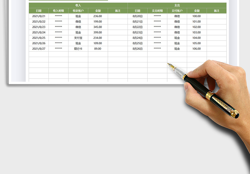 2025财务收支统计表免费下载