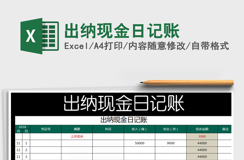 2025年出纳现金日记账