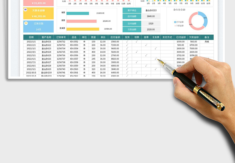 2025财务记账明细表-应收应付款免费下载
