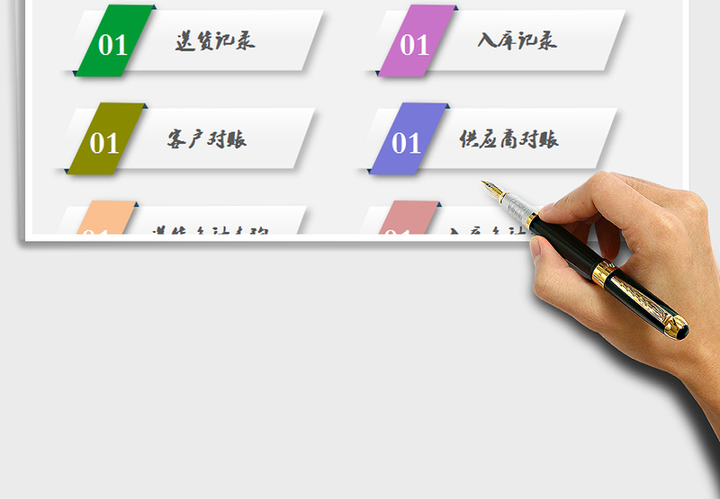 进销存管理系统表-往来对账及出入库查询