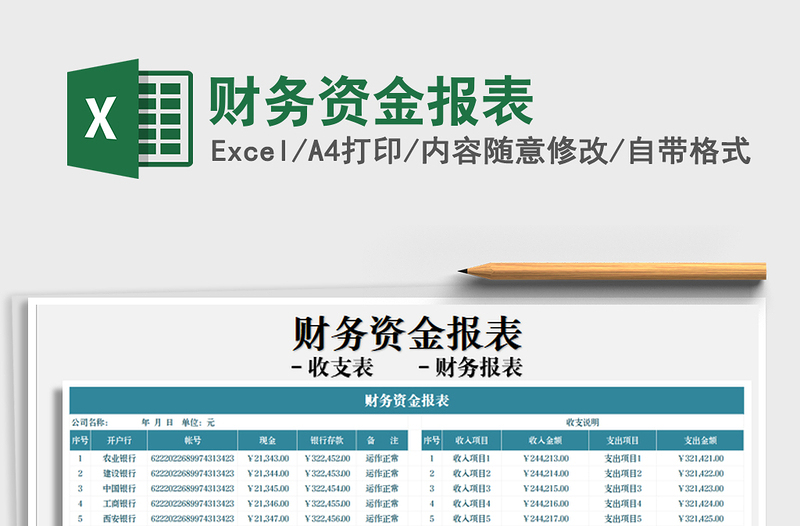 2025年财务资金报表