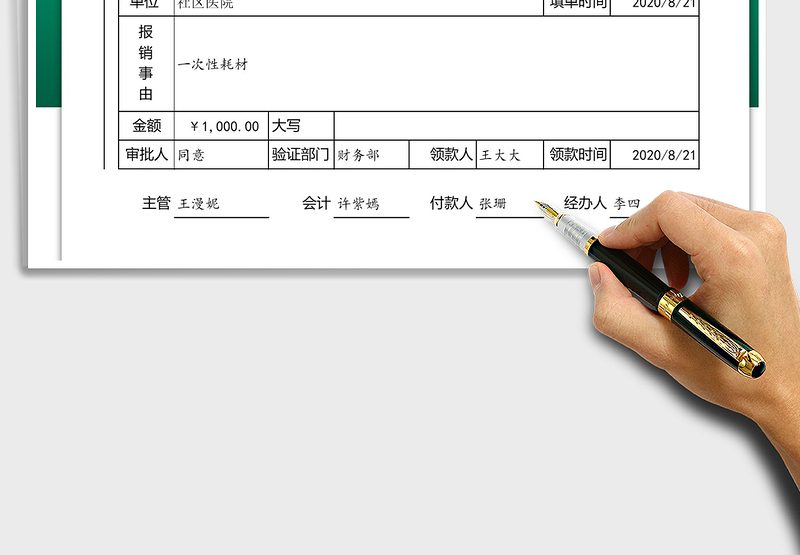 2025年费用报销单