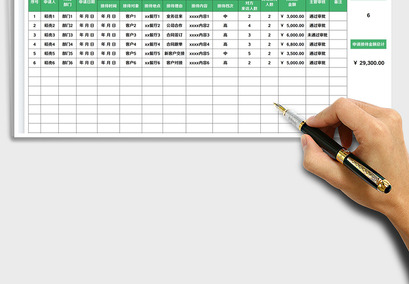 2025接待申请报告表