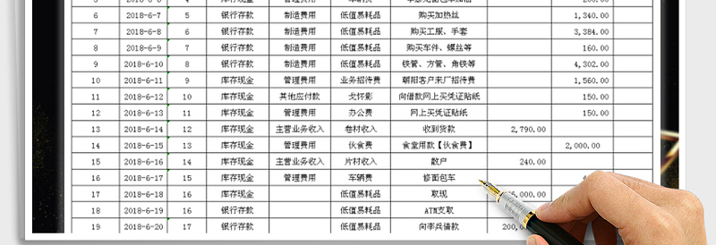 2025年现金流水日记账免费下载