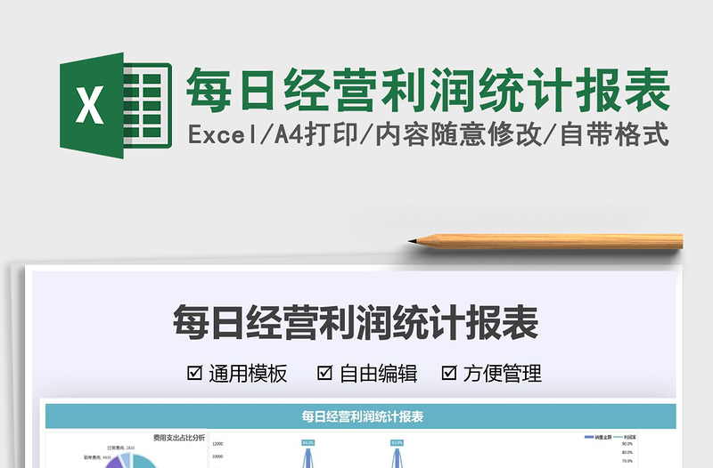 每日经营利润统计报表