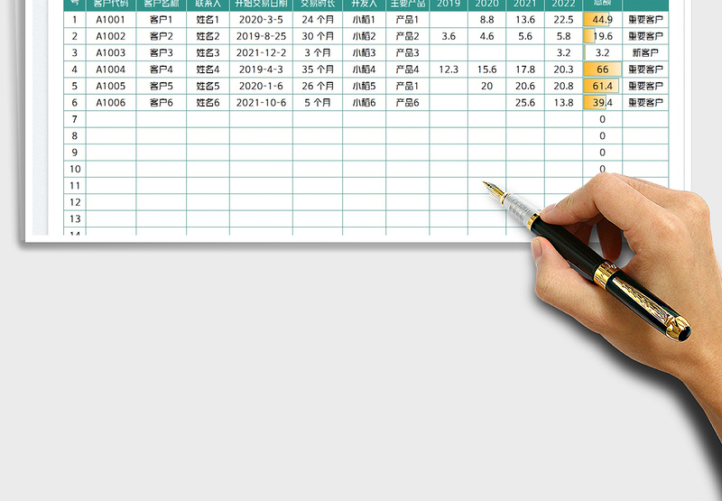 2025客户管理表免费下载