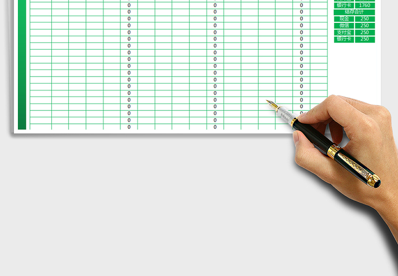 2025年收支表-日记账表（全自动）