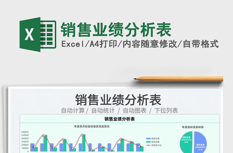 2025销售业绩分析表免费下载