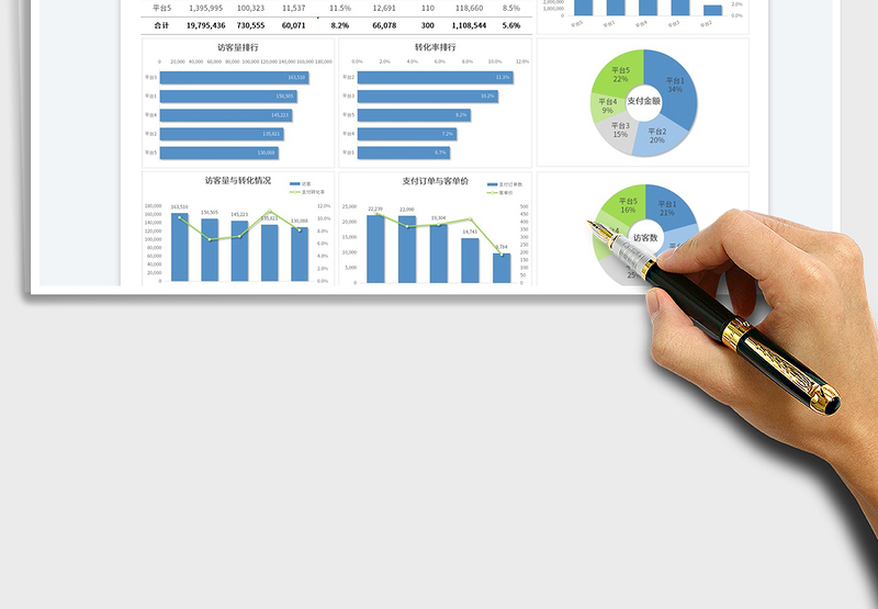 2025月度电商平台销售数据分析表免费下载