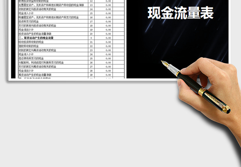 2025年现金流量表（带公式）