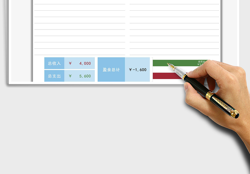 2025年财务收支记账表