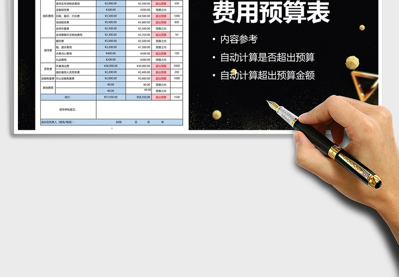 2025年会议活动费用预算表