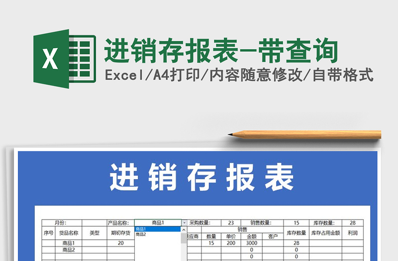 2025年进销存报表-带查询