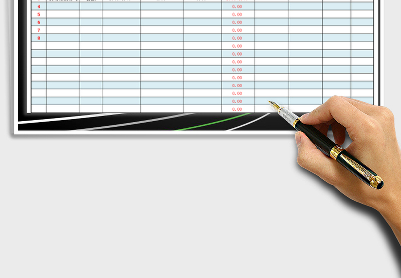 2025收付账款登记表免费下载