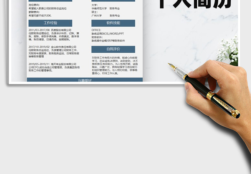 2025年个人简历模板