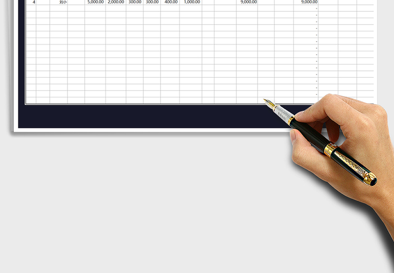 2025年自动计算工资表