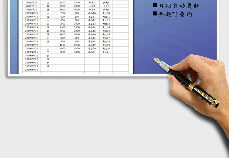 2025年费用日报表