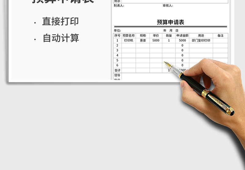 2025年项目预算申请表