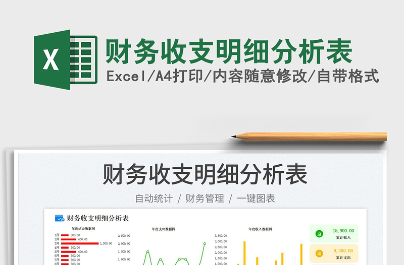 2025财务收支明细分析表