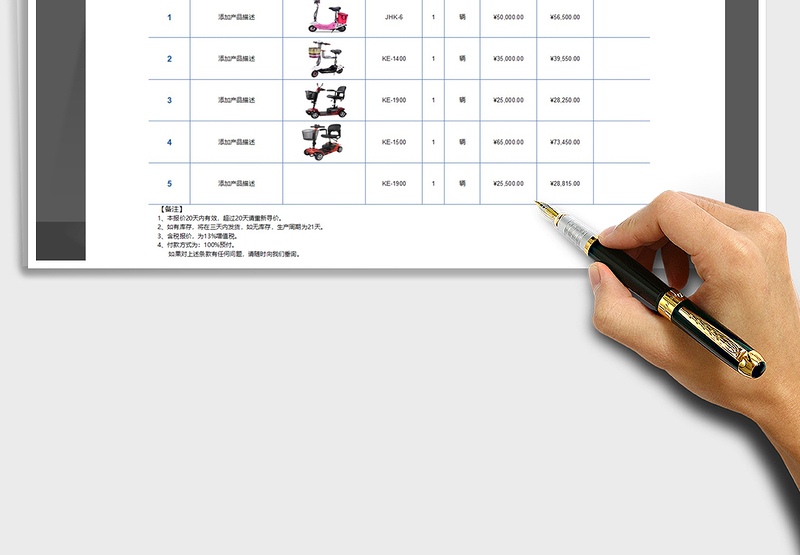 2025年产品报价单自动计算税率
