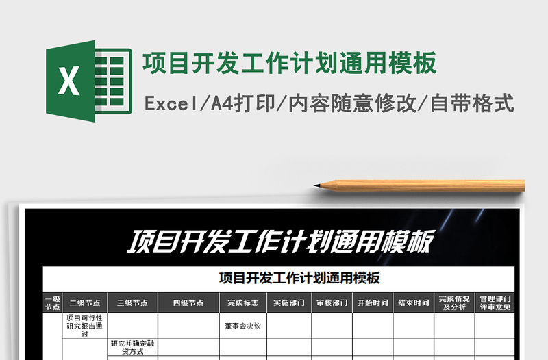 2025年项目开发工作计划通用模板