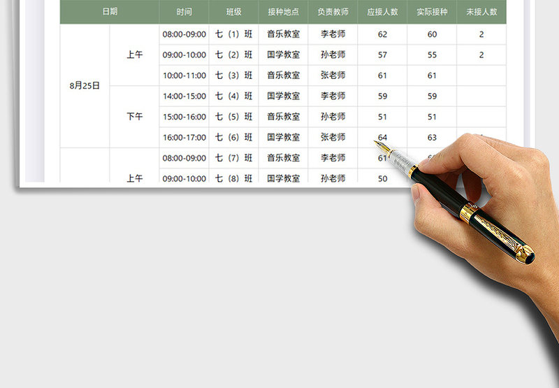2025学校集中疫苗接种时间安排表免费下载