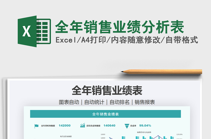 2025年全年销售业绩分析表