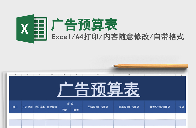 2025年广告预算表