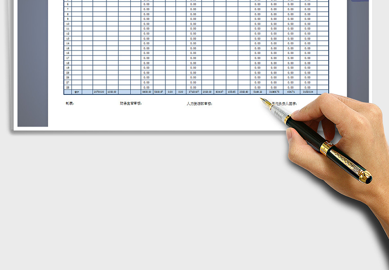 2025年员工工资表新税率统计）