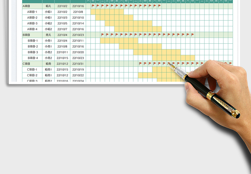2025项目进度表-甘特图